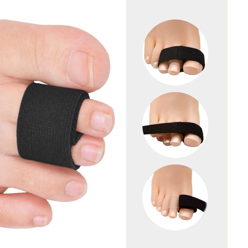 FunnAura 10PCS Pinky Finger Splints, Breathable Finger Straps for Broken