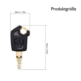 HISports Caterpillar 5P8500 Ignition Keys, Construction Machinery Keys, Replacement Keys Compatible with Heavy Machinery Bulldozer, Pack of 4