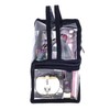 Pequeña bolsa rectangular de PVC transparente para maquillaje, organizador de