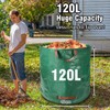 Garden Waste Bags Heavy Duty, 120L Reusable Garden Sacks with