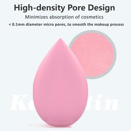 Make Up Sponge, 6 Pieces Beauty Blender Sponges, Washable Latex-Free Cosmetic Sponge, Flawless Foundation, Puff Cosmetic Tool, for Liquid, Cream and Powder, Gift for Women