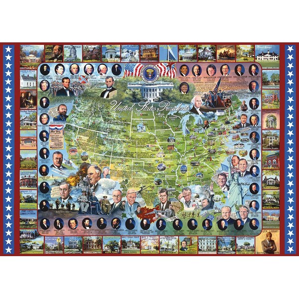 White Mountain Puzzles US Presidents - 1000 Piece Jigsaw Puzzle