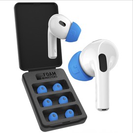 Foam Masters Ultra-Premium Memory Foam Ear Tips for AirPods Pro 1st & 2nd Gen | 3 Pairs | Black Magic Version 6.0 | Comfortable | Secure | Better Noise Cancellation | Replacement Buds