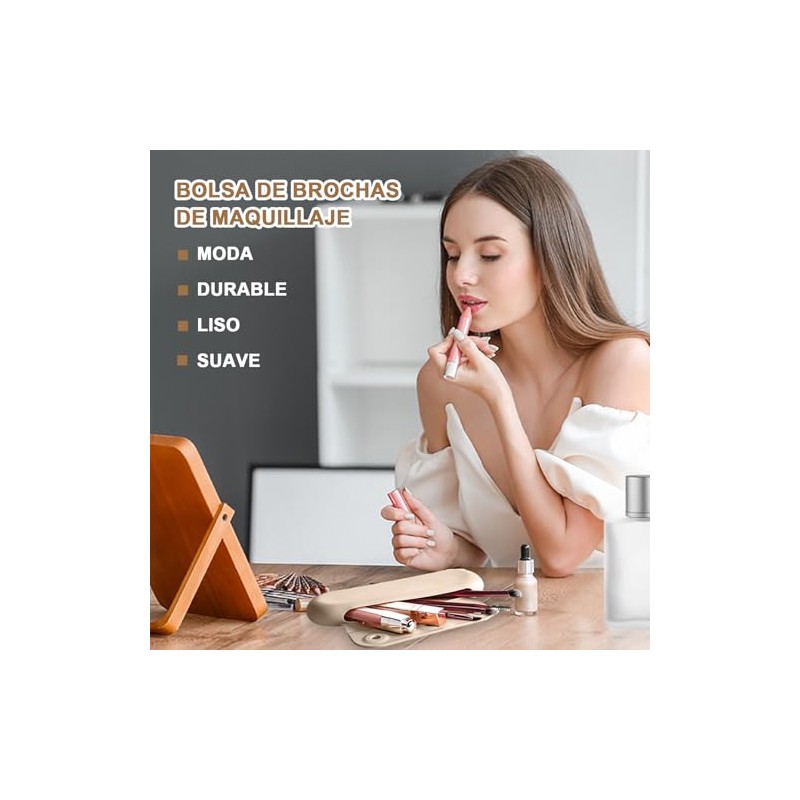 Estuche para Brochas de Maquillaje de Silicona