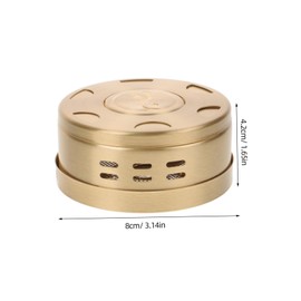 Ipetboom Box Portable Copper Moxa Box Moxibustion Burner for Heat Therapy Relaxation Durable Moxibustion Tank Compact Design for Home Massage Use