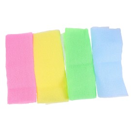 FRCOLOR Shower Sc Brush Bath Towel Body Exfoliator Back Scrub Towel 4pcs Deep Cleaning Scrub Brush