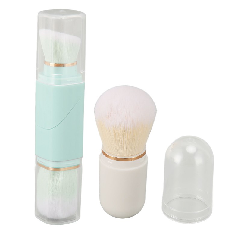 Capsule Makeup Brush Double Ended Telescopic Powder Brush Travel Size