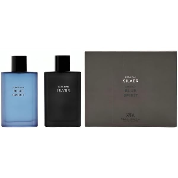 Zara Man Silver + Blue Spirit Cologne for Men Fragrance