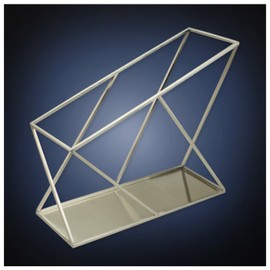 ArtsOnDesk Modern Art Magazine Holder - st214 Stainless Steel Satin Finish Patent Applying for File Holder Newspaper Book Brochure Rack Organizer Box Basket Christmas Thanksgiving Gift.