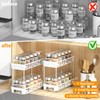 Pull Out Spice Rack Organizer for Cabinet, 3 Packs Slide