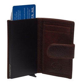 The Chesterfield Brand Hannover Credit Card Holder 6cc 10 cm RFID Brown, brown, Vintage