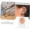 Healvian Realistic Fake Ear Model Earring Practice Body Parts Hypoallergenic