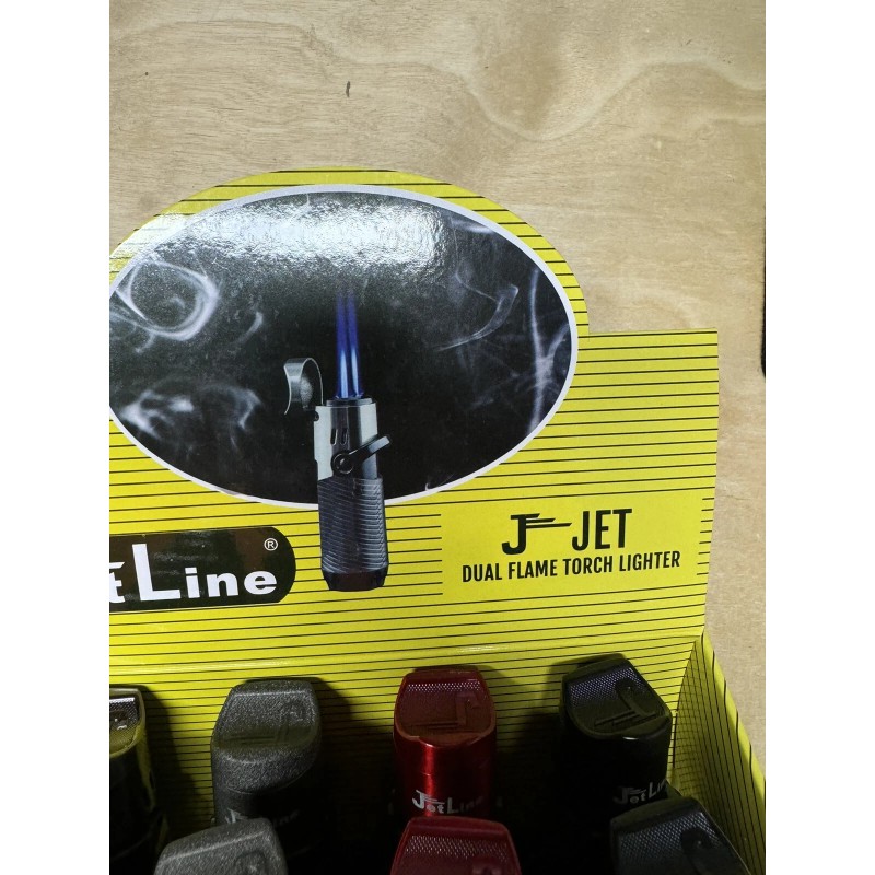 Jetline J Jet Dual Flame Cigar Torch Lighter - Black