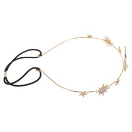 Beavorty Venda tocado de cadena de cabeza de tiaras para mujer joyería de cadena de cabeza para mujer diadema de disfraz de diosa mujer disfraz de Aleación de zinc