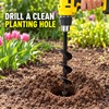 High Carbon Steel Garden Auger Drill Bit for Planting, 8