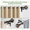 USFOOK 1 Inch Double Curtain Rods 72 to 144 Inches