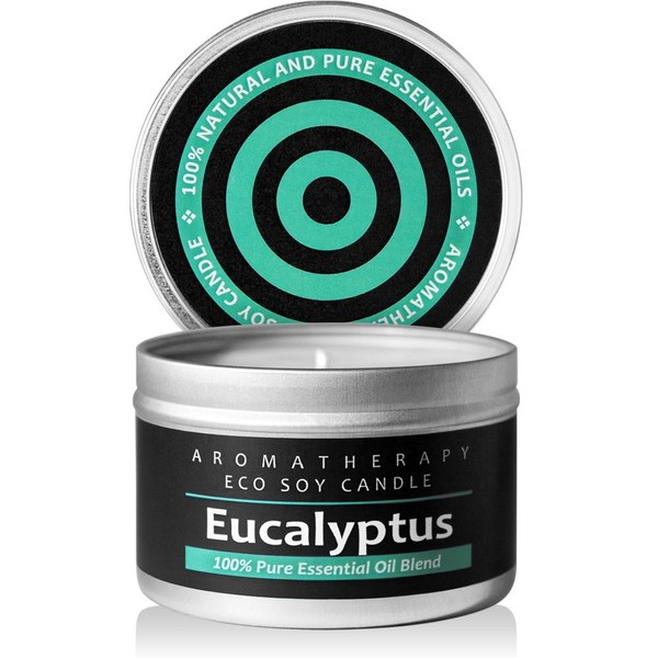 I & Candle Aromatherapy Soy Wax Scented Candles (Eucalyptus)