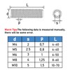 GUEEYUAW Pack of 10 Grub Screws M8 × 50 mm,