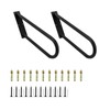 DYNAMI 2-Pack Stainless Steel U-Shaped Handrail for 1-3 Steps,27.5in Black