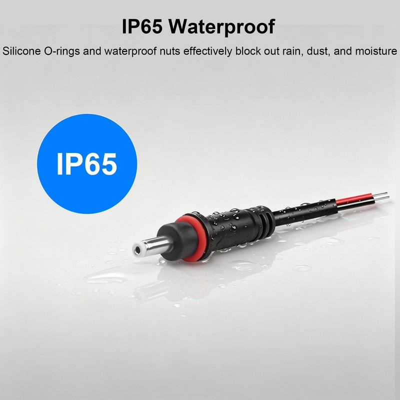 JSADZKJ 3.5mm x 1.35mm DC Waterproof Connectors Extension Cable 22AWG