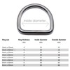 10pcs Marine Grade 316 A4 Stainless Steel Welded Dee Rings,