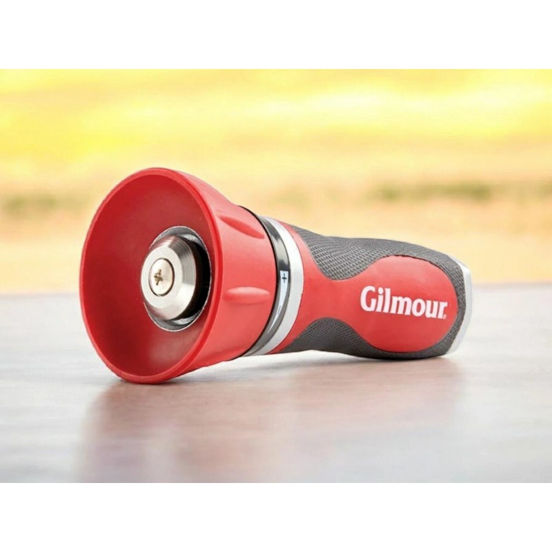 GILMOUR 1 Pattern Adjustable Metal Garden Hose Firemans Nozzle