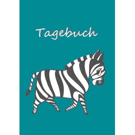 Zebra - Tagebuch / Notizbuch: DIN A4, 108 Seiten, liniert