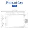 DOPENSPI 4PCS Permanent Locking ID Badge Holder, Horizontal ID Badge