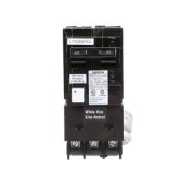 SIEMENS QF240A Ground Fault Circuit Interrupter, 40 Amp, 2 Pole, 120/240 Volt, 10,000 AIC