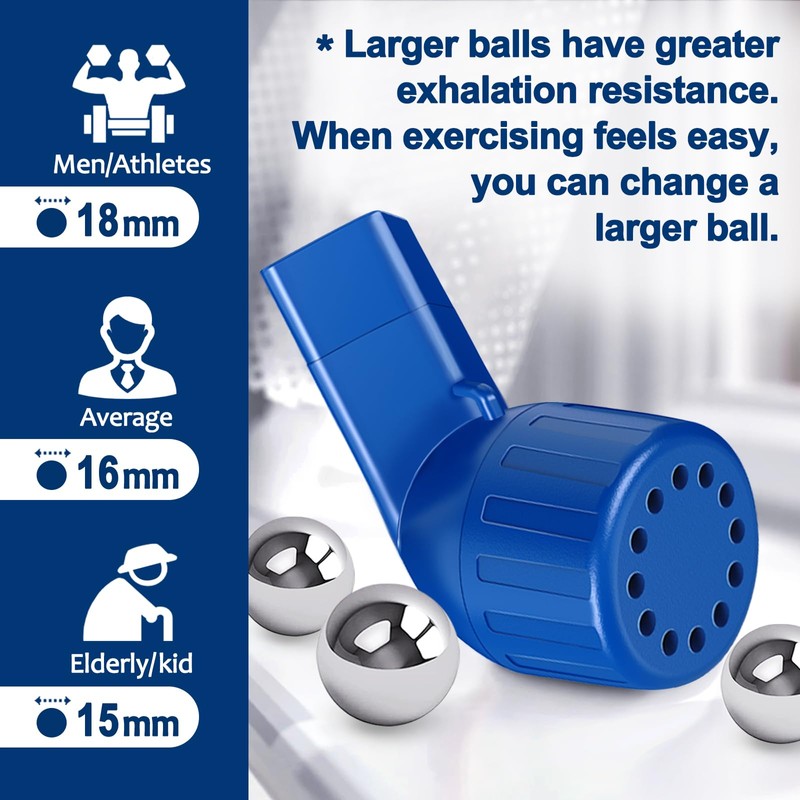 Lung Exerciser, Acapell Flutter Valve Device, Mucus Clearance and Lung