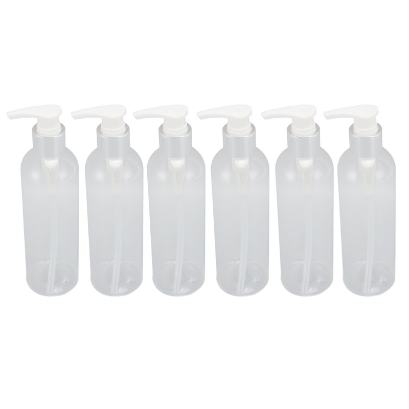 Clear Plastic Pump Bottle Dispenser Empty Refillable Massage Oil Bottle
