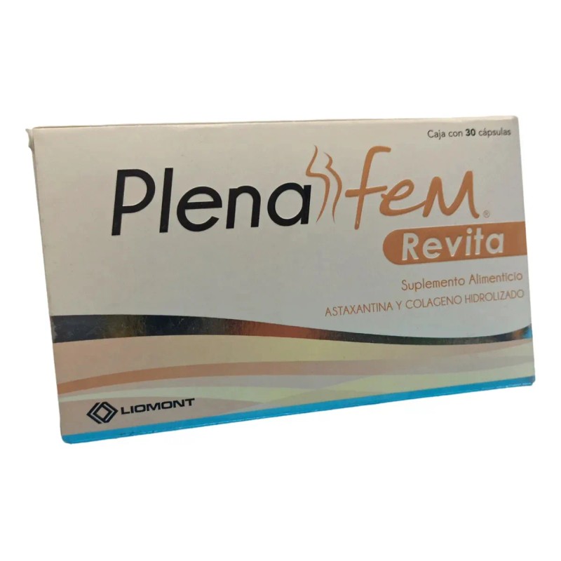 Plenafem Revita 30 Cápsulas | Suplemento Con Astaxantina