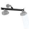 Beiyi Dual Shower Head Adapter Build-in Shut Off Valve for