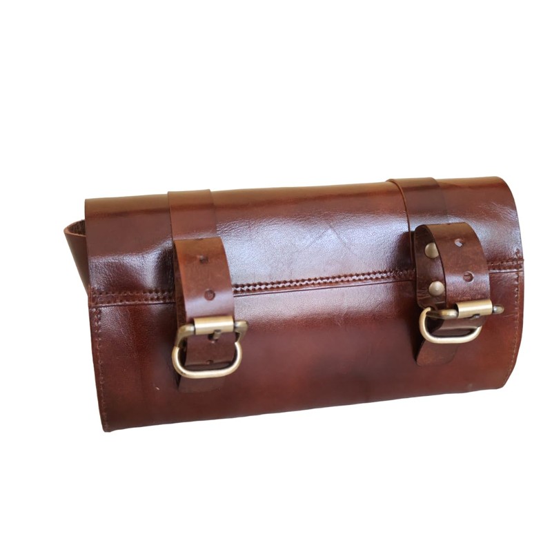 american blue Women Men Leather Saddle Bag Bicycle Accessories Bag