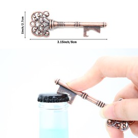 BITEYI 30 Pcs Wedding Favour Skeleton Key Bottle Opener with Tag Cards and Candy Box,Souvenirs for Wedding and Party (Style 2)