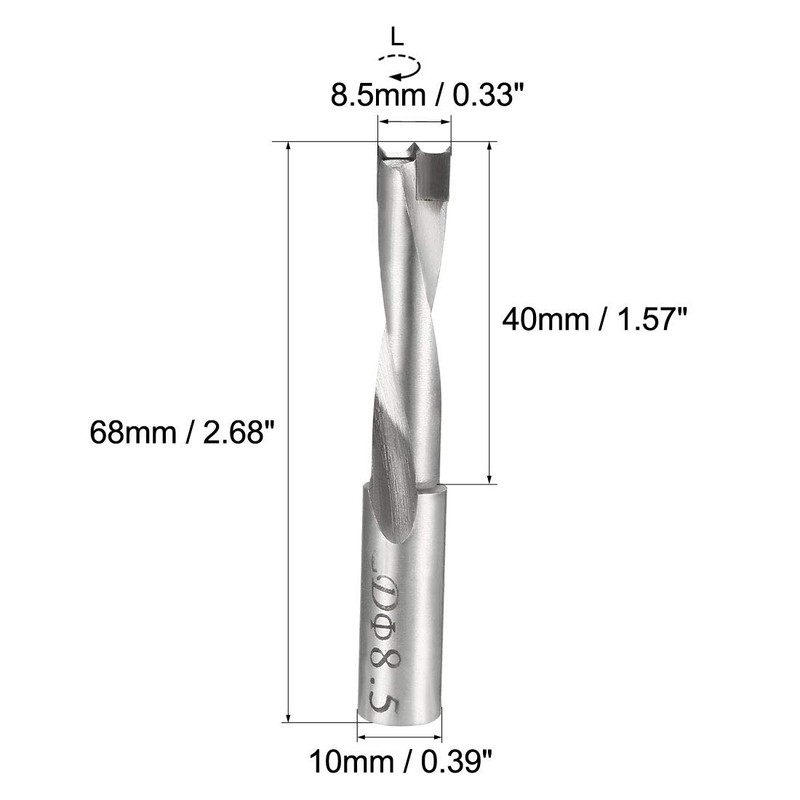 sourcing map Brad Point Drill Bits for Wood 8.5mm x
