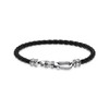 Thomas Sabo Men Bracelet Leather Clasp 925 Sterling Silver A1931-682-11