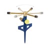 Relaxdays Lawn Sprinkler 360° Garden Irrigation 11m Range Ground Spike