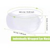 Tarpop Travel Eye Mask Sleep Soft Padded Shade White Rest