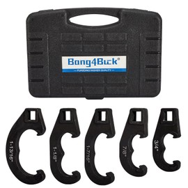 Bang4buck Tie Rod and Pitman Arm Adjusting Tool Set, Five Sizes Tie Rod Adjusting Tool Compatible with Most Tie Rod Adjustment Applications