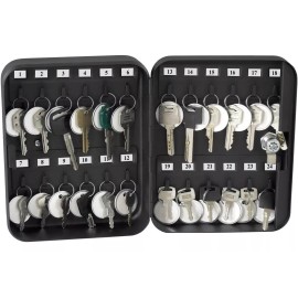 SentrySafe Caja Para 24 Llaves Seguro Con Llave Organizador Llavero Kit Color Negro