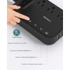 Addtam LED Desk Lamp, Power Strip with 3 Outlets 4