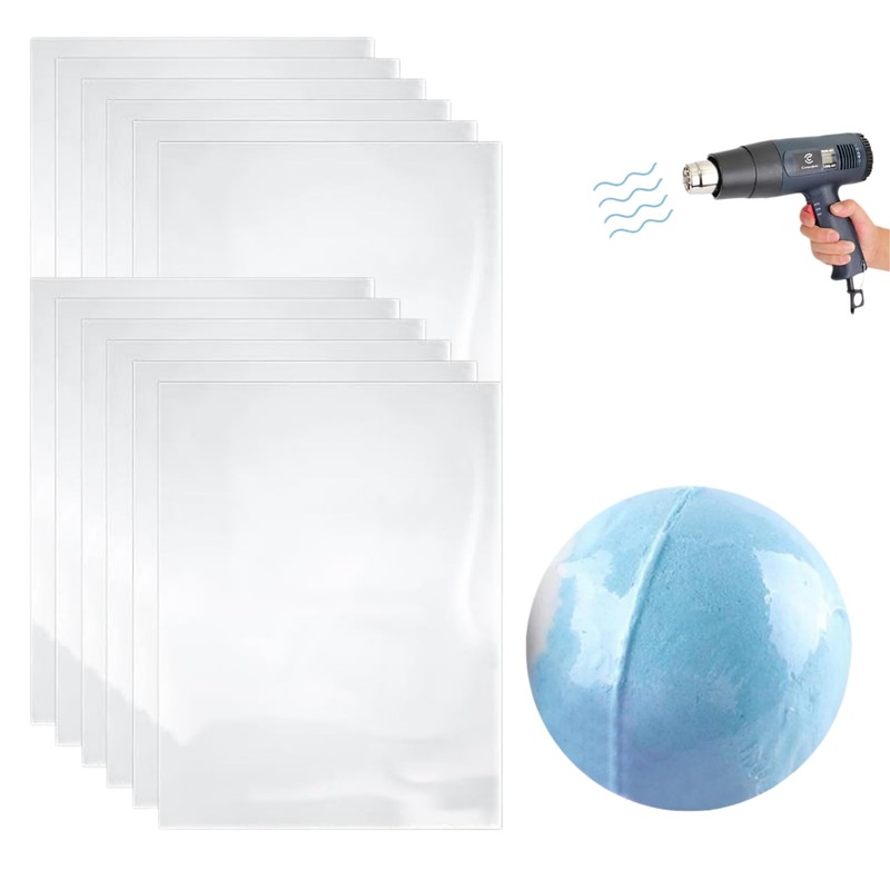 MITOB 100 Pack 4.3x5.9 inch Clear POF Heat Shrink Wrap