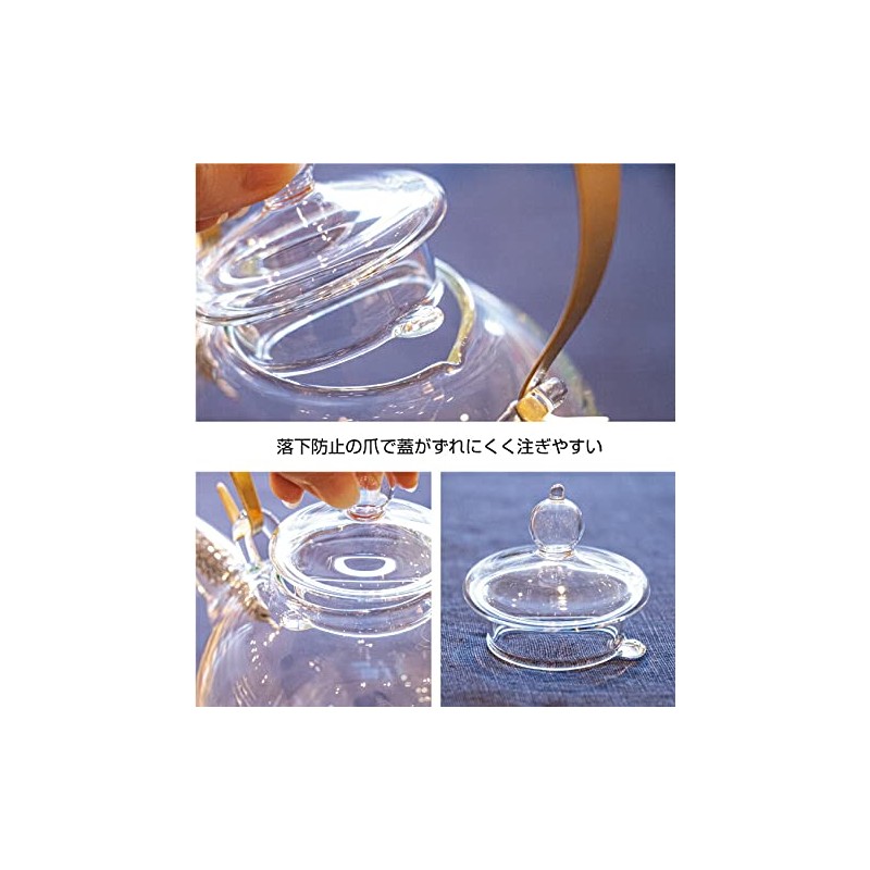 Glass Workshop Craft-U Round Pot 0.5L [Made in Japan]