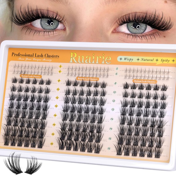 Manga Lash Clusters with Bottom Eyelash Clusters 180pcs Wispy Lashes