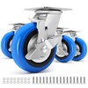 W B D WEIBIDA 6 Inch Heavy Duty Casters Set