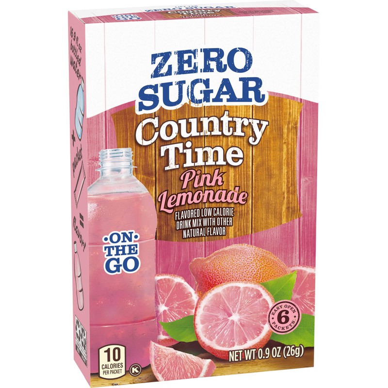 Country Time Sugar-Free Pink Lemonade On-The-Go Powdered Drink Mix 72