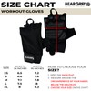 BEAR GRIP - Workout Gloves, Lightweight Breathable edition (Black, XS)