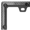 Harrier Hardware Die-Cast Metal Automobile License Plate Frame, Carbon Fiber