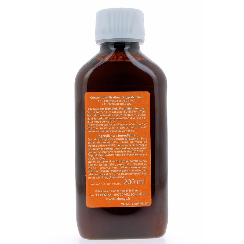 3 Chênes Propolis Syrup Respiratory Tract Well Being & Protection